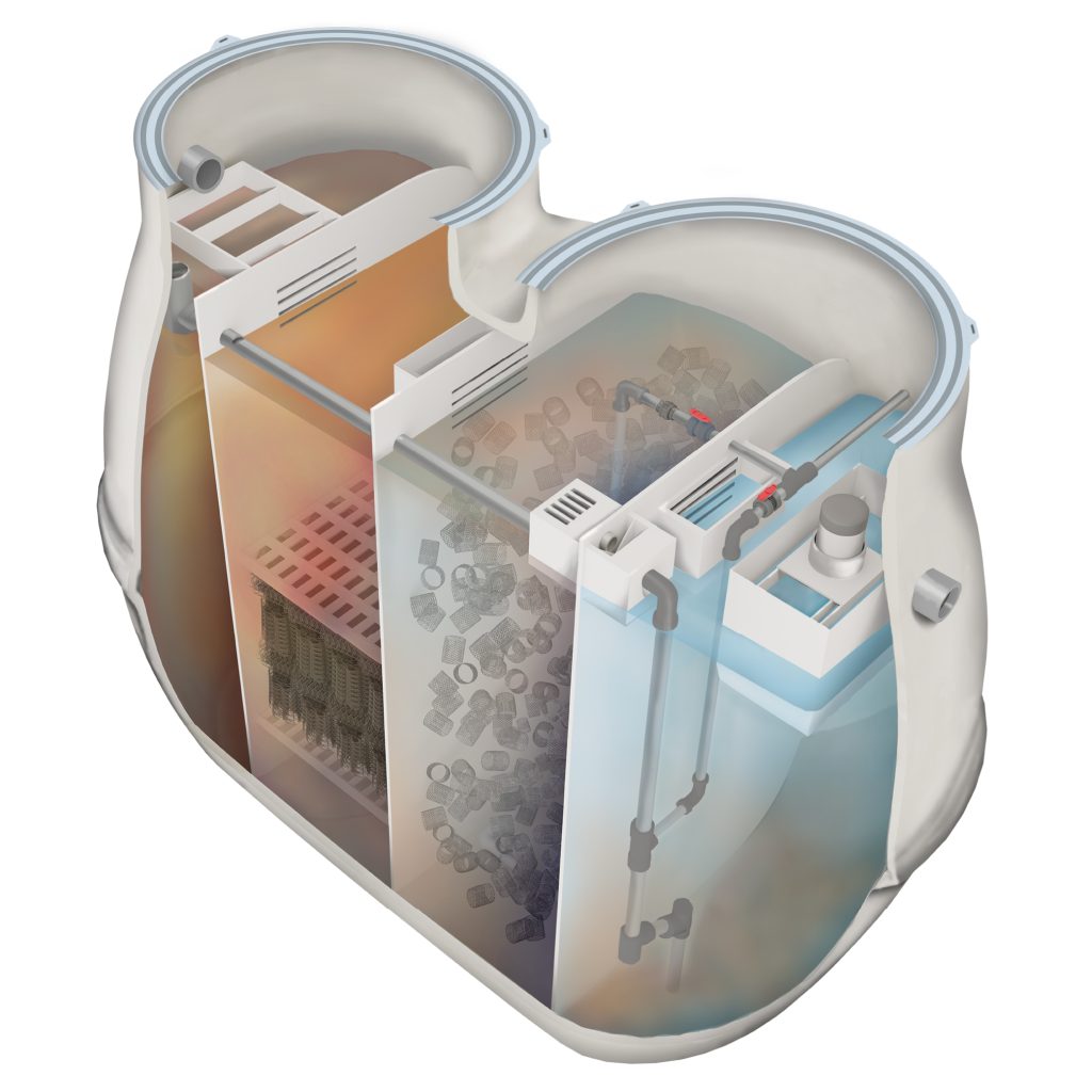 Johkasou Capsule Type STP Module – Daiki Axis Indonesia 2 Johkasou cut model